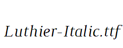 Luthier-Italic