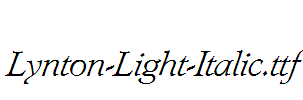 Lynton-Light-Italic