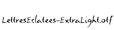 LettresEclatees-ExtraLight