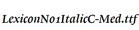LexiconNo1ItalicC-Med