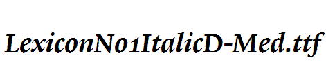 LexiconNo1ItalicD-Med