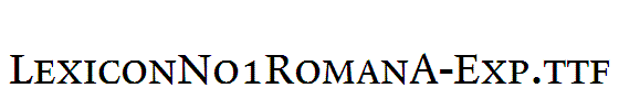 LexiconNo1RomanA-Exp