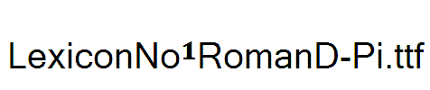 LexiconNo1RomanD-Pi