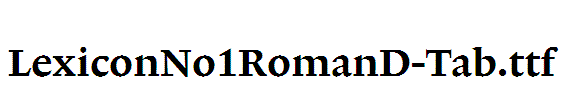 LexiconNo1RomanD-Tab