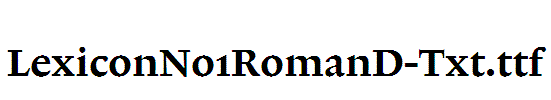 LexiconNo1RomanD-Txt