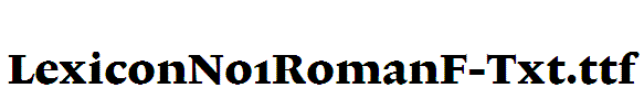 LexiconNo1RomanF-Txt