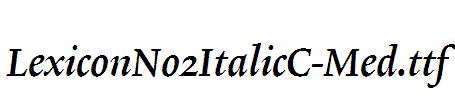 LexiconNo2ItalicC-Med