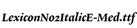 LexiconNo2ItalicE-Med