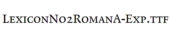 LexiconNo2RomanA-Exp