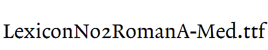LexiconNo2RomanA-Med
