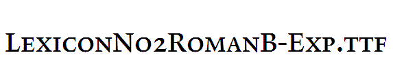 LexiconNo2RomanB-Exp