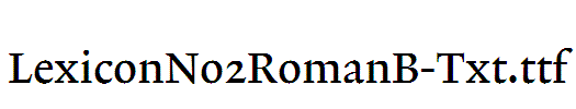 LexiconNo2RomanB-Txt