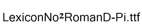 LexiconNo2RomanD-Pi