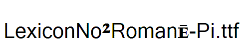 LexiconNo2RomanE-Pi