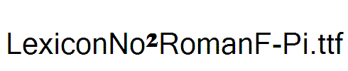 LexiconNo2RomanF-Pi