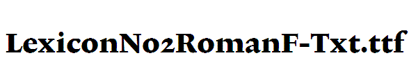 LexiconNo2RomanF-Txt