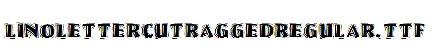 LinoLetterCutRaggedRegular