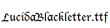 LucidaBlackletter