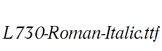 L730-Roman-Italic