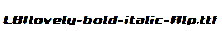 LBIlovely-bold-italic-Alp