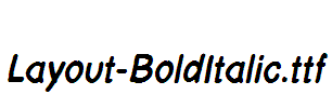 Layout-BoldItalic