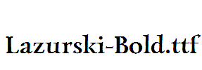 Lazurski-Bold