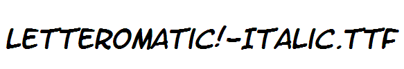 LetterOMatic!-Italic