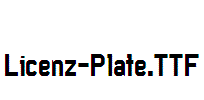 Licenz-Plate