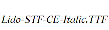 Lido-STF-CE-Italic