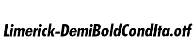 Limerick-DemiBoldCondIta