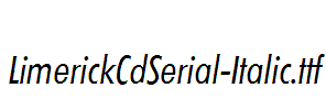 LimerickCdSerial-Italic