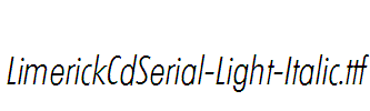 LimerickCdSerial-Light-Italic