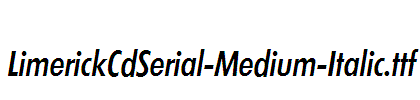 LimerickCdSerial-Medium-Italic