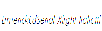 LimerickCdSerial-Xlight-Italic