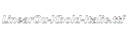 LinearOu-Xbold-Italic