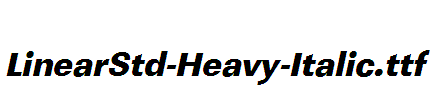 LinearStd-Heavy-Italic