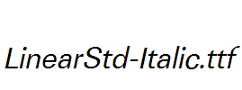 LinearStd-Italic