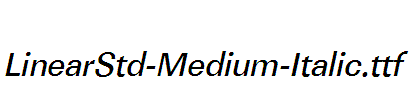 LinearStd-Medium-Italic