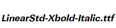 LinearStd-Xbold-Italic