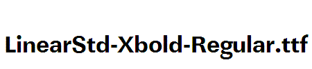 LinearStd-Xbold-Regular