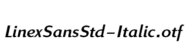 LinexSansStd-Italic