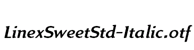 LinexSweetStd-Italic