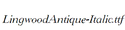 LingwoodAntique-Italic