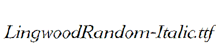 LingwoodRandom-Italic