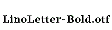 LinoLetter-Bold