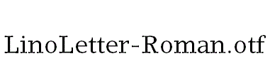 LinoLetter-Roman