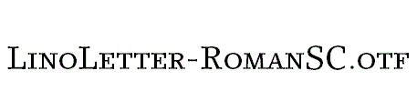 LinoLetter-RomanSC