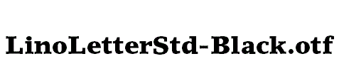 LinoLetterStd-Black