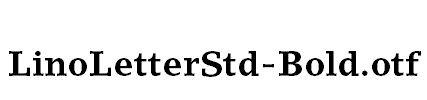 LinoLetterStd-Bold