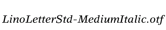 LinoLetterStd-MediumItalic